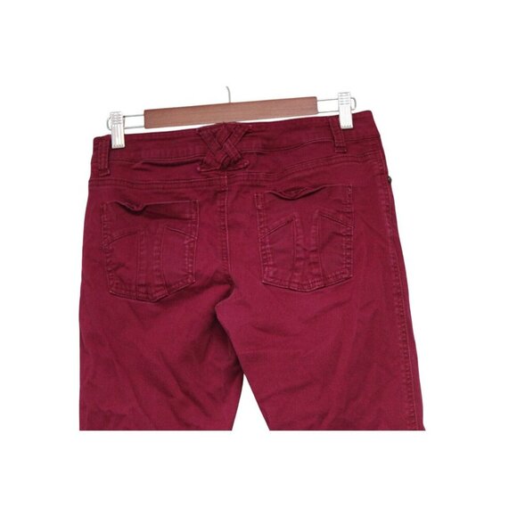 Y2K Tripp Jeans Size 5 Low Rise Skinny Mall Goth Grunge Punk Stretch Emo Scene - Picture 9 of 12